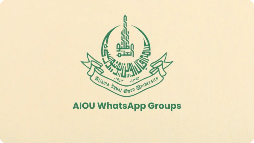 AIOU WhatsApp Group Links